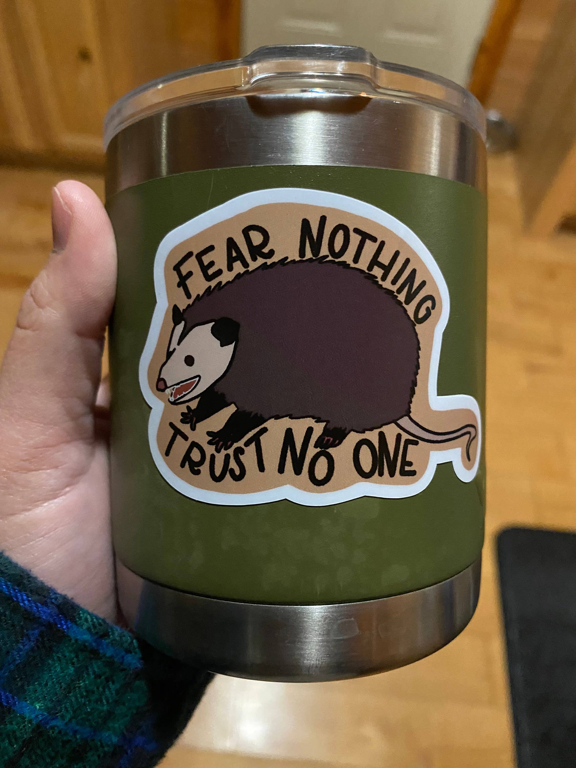 Carolina Pine Prints - Wholesale Sticker - Possum Sticker: Fear Nothing Trust No One, Appalachia, Appal2