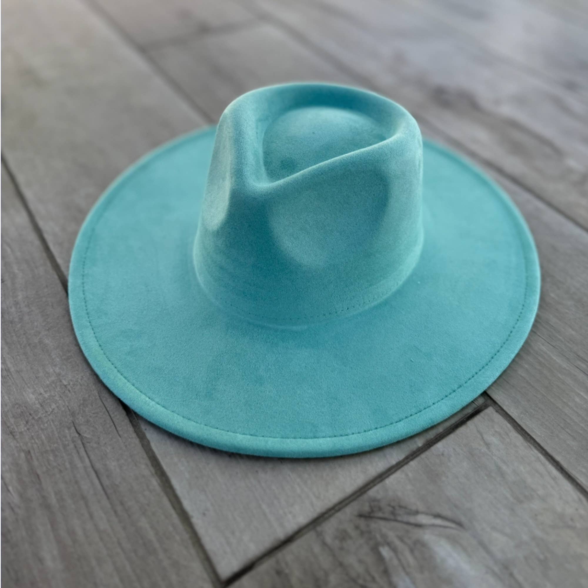 Queens INC - Wholesale Fedora - Women's - 🤎 Vegan Suede Wide Brim Rancher Hat – Unisex, 4" Flat Brim12