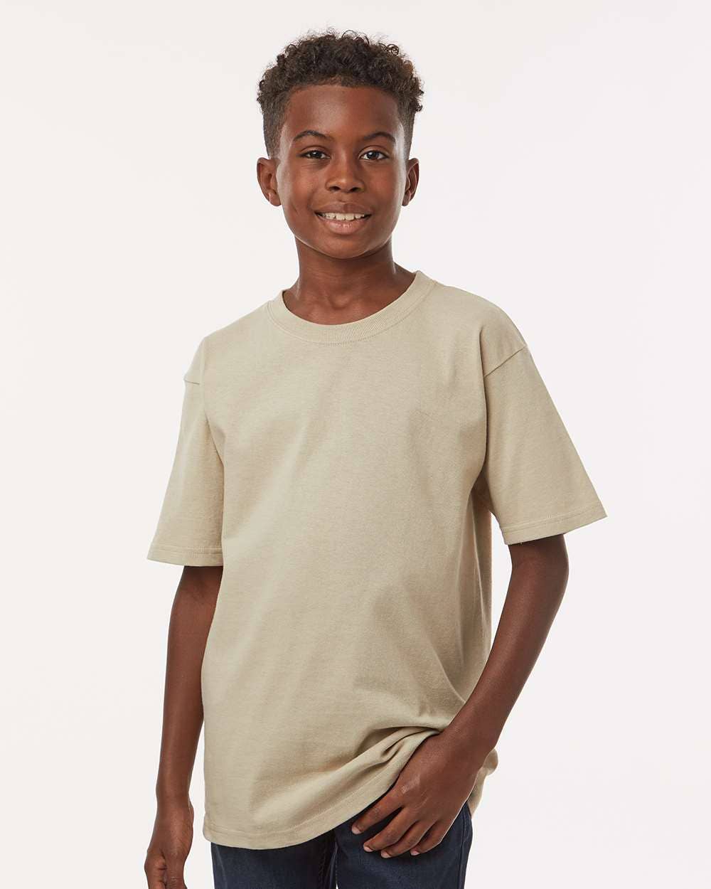 MYES BULK APPAREL - Wholesale T-Shirt - Kids - Kids Gold Soft Touch Tee – Lightweight & Durable Fit44