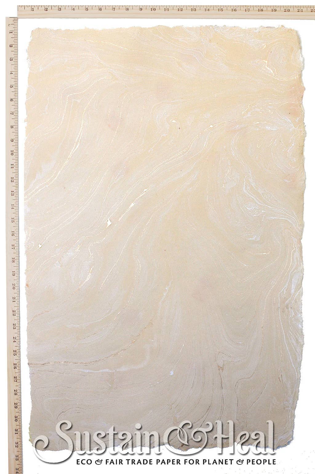 Sustain & Heal – wholesale Hantverkstillbehör – Grädde och guld Marble Sheet #1421