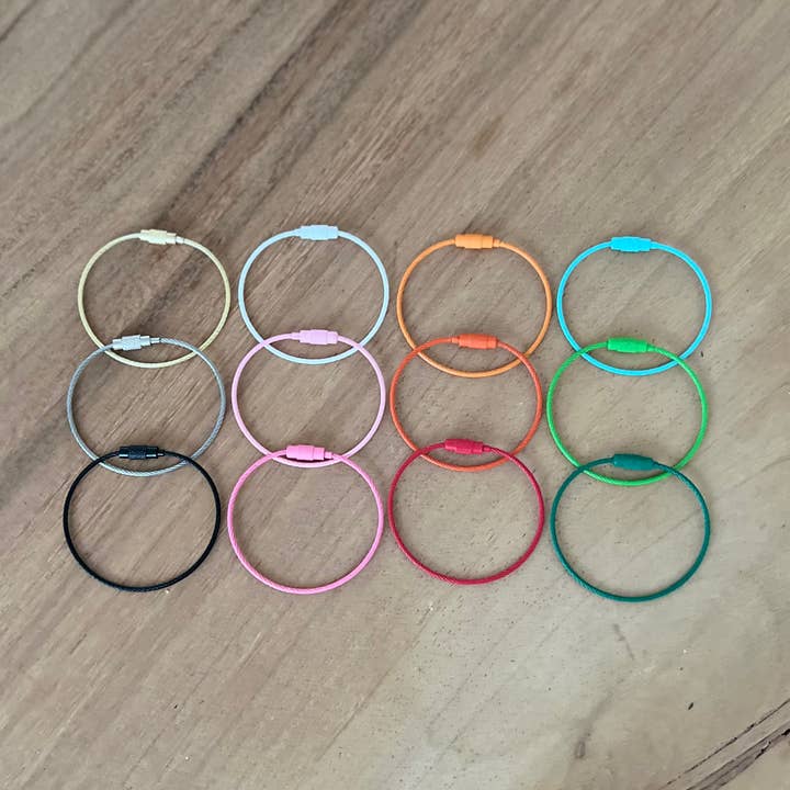 Palmy Pineapple - Wholesale Keychain - Unisex - Stainless Steel Wire Rope Key Rings6