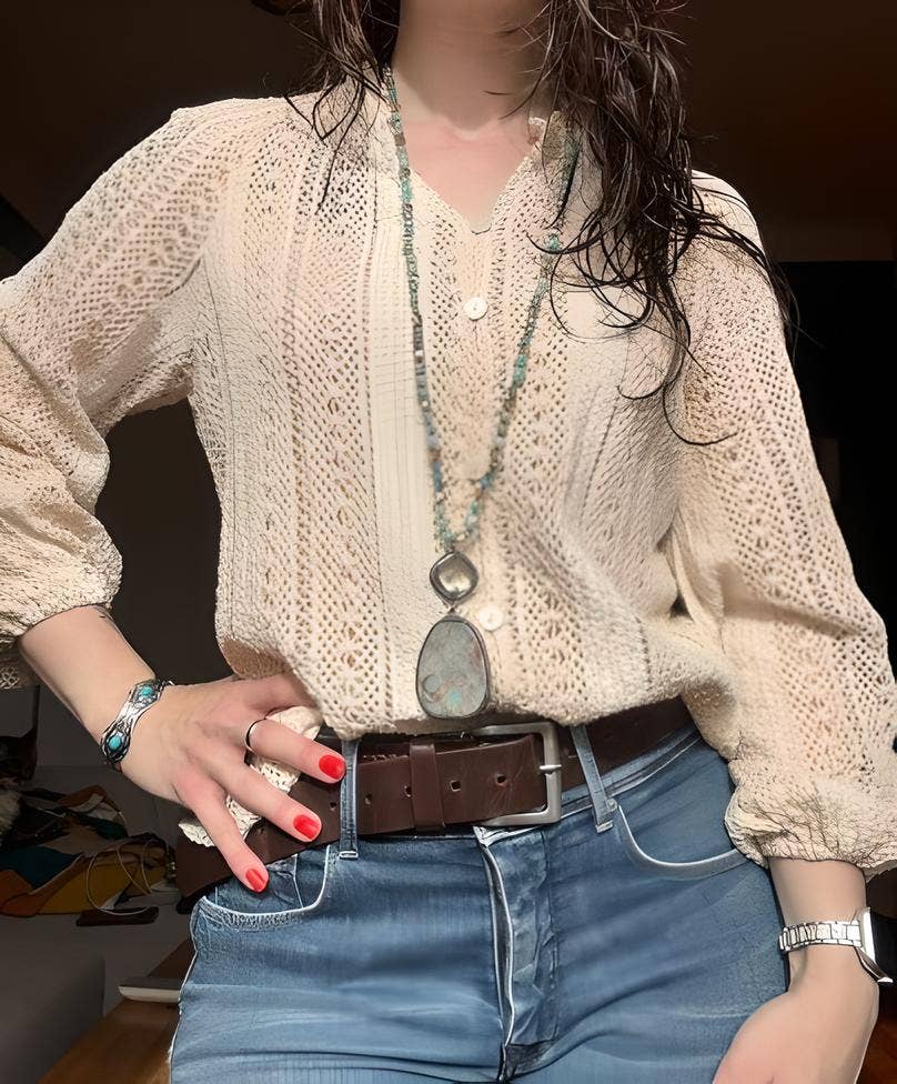 Wild & Free - Wholesale Pendant/Charm Necklace - Collar bohemio de piedra natural8