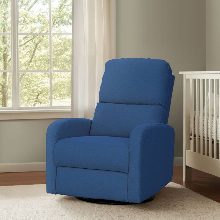 Olliix - Wholesale Chair - 3-in-1 Swivel Glider Power Recliner Chair, Blue2