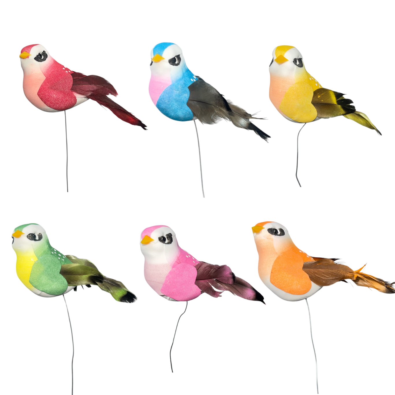 Thompson Wholesale - Wholesale Garden/Lawn Stake - Assorted Feathered Birds on Wire Picks (120 PC)3