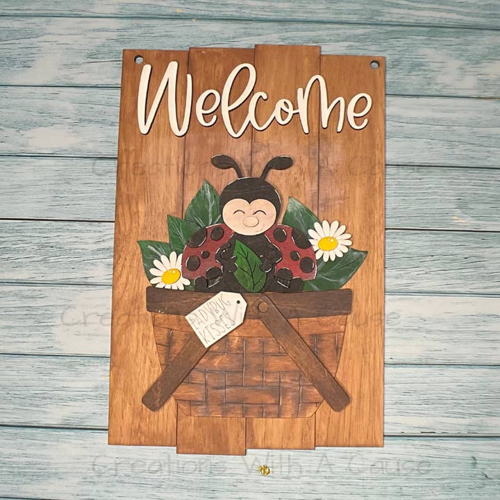 Ladybug Interchangeable Insert - Flower/Apple Basket for wholesale by Creations With A Cause