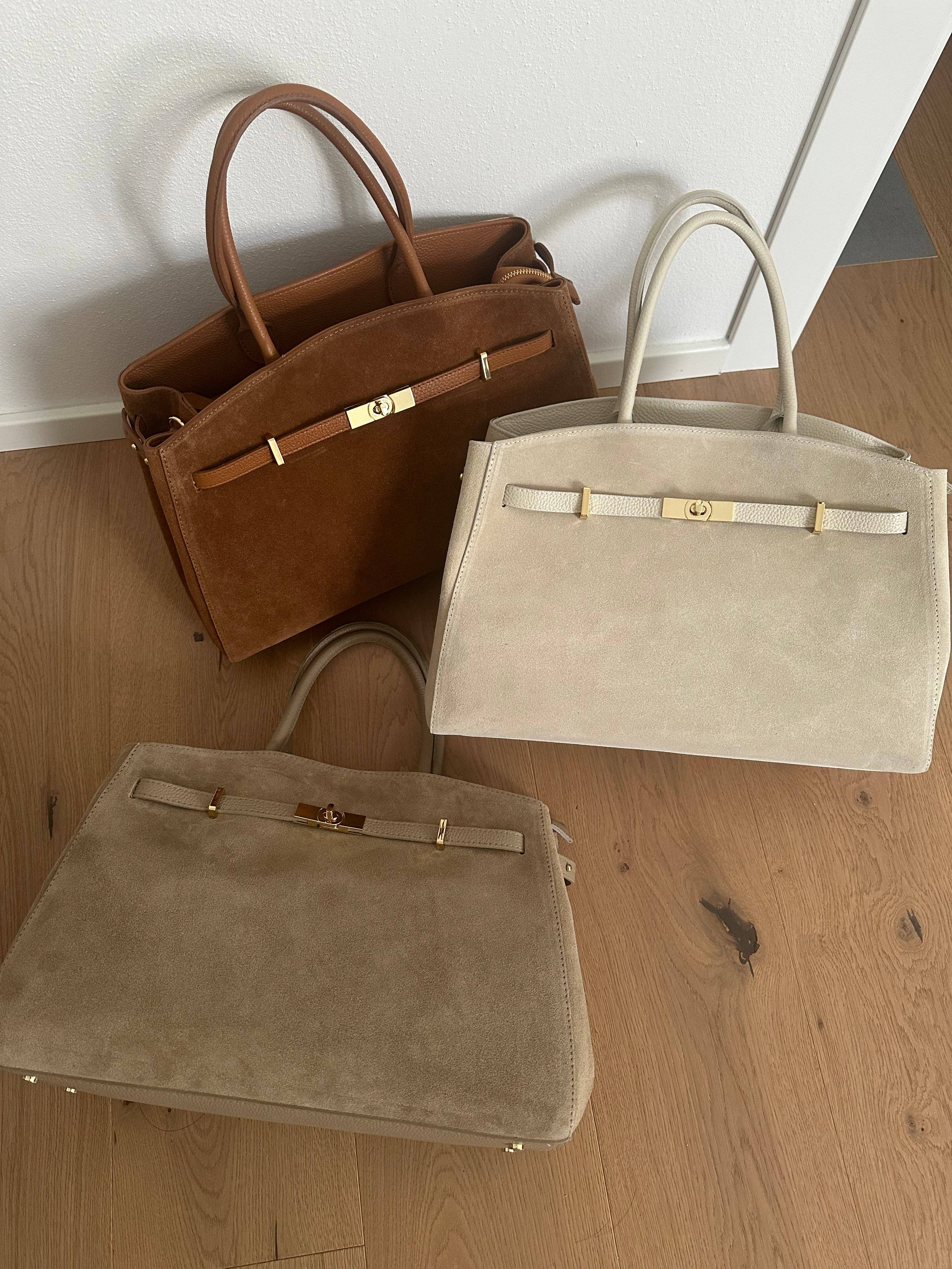 Zhade - Wholesale Top Handle Bag - Women's - AMELIA BIG- suede4