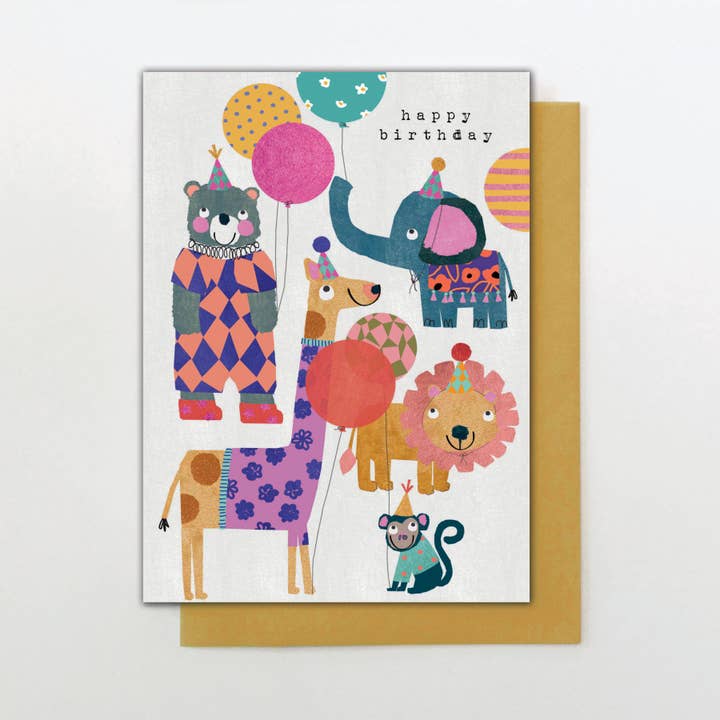 DAY17 - Bright Birthday Animals for wholesale by Stop the Clock Design