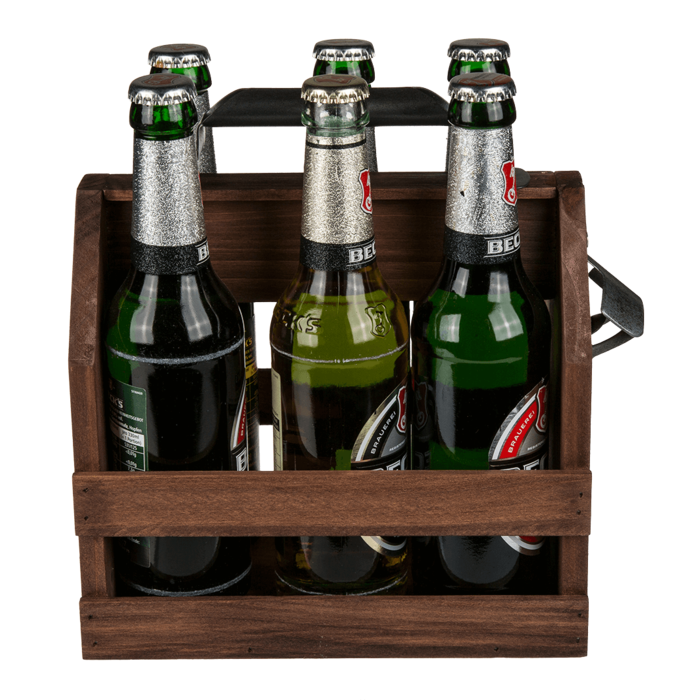 Out of the blue KG - Wholesale Wine Rack - Wooden bottle holder with metal bottle opener,2