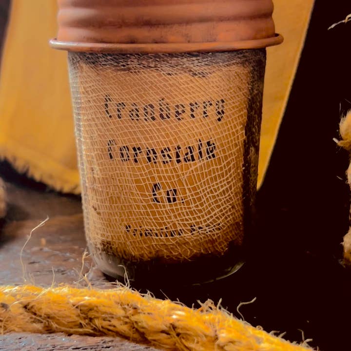 The Cranberry Cornstalk Co. - Vendita all'ingrosso Candela in vasetto - Candela Primitive Soy Jar4