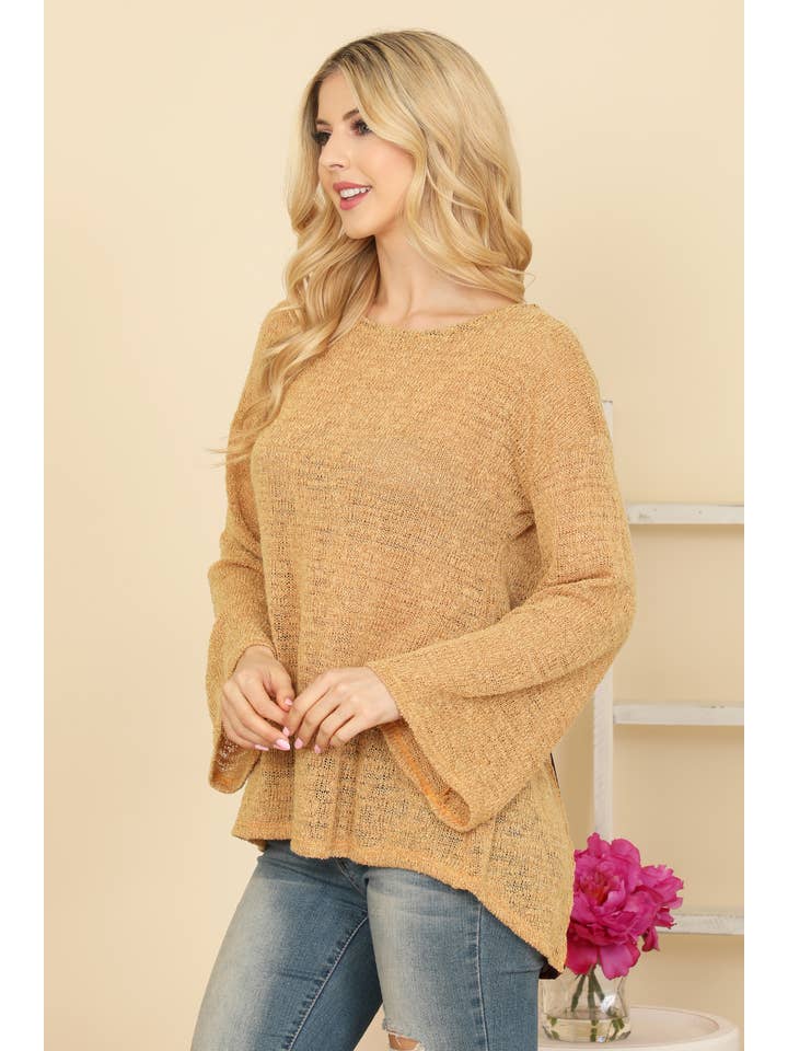 MYS Wholesale Inc - Wholesale Tunic - Women's - Bell Sleeve Polka Dot Back Top3