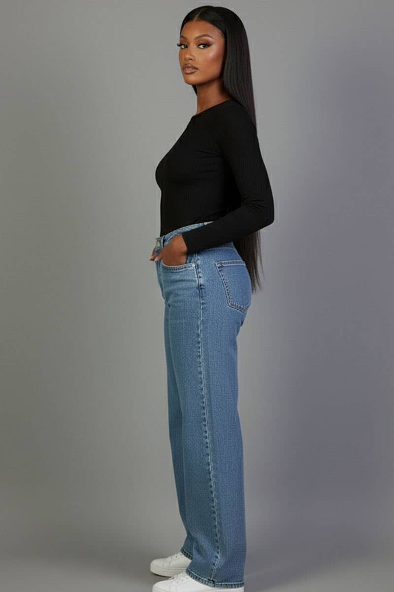 CAPELLA APPAREL - Wholesale Knit Top - Women's - Ribbed Round Neck Long Sleeve Top1