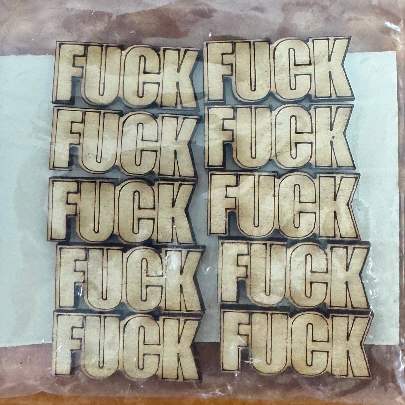 Hillbilly Hippy - Wholesale Gag Gift/Novelty Gift - Bag Of Fucks, Wooden Curse Words, My Last Fuck, Adult Gifts, Prank Gifts, Gag Gifts, Run out of Fucks to give1