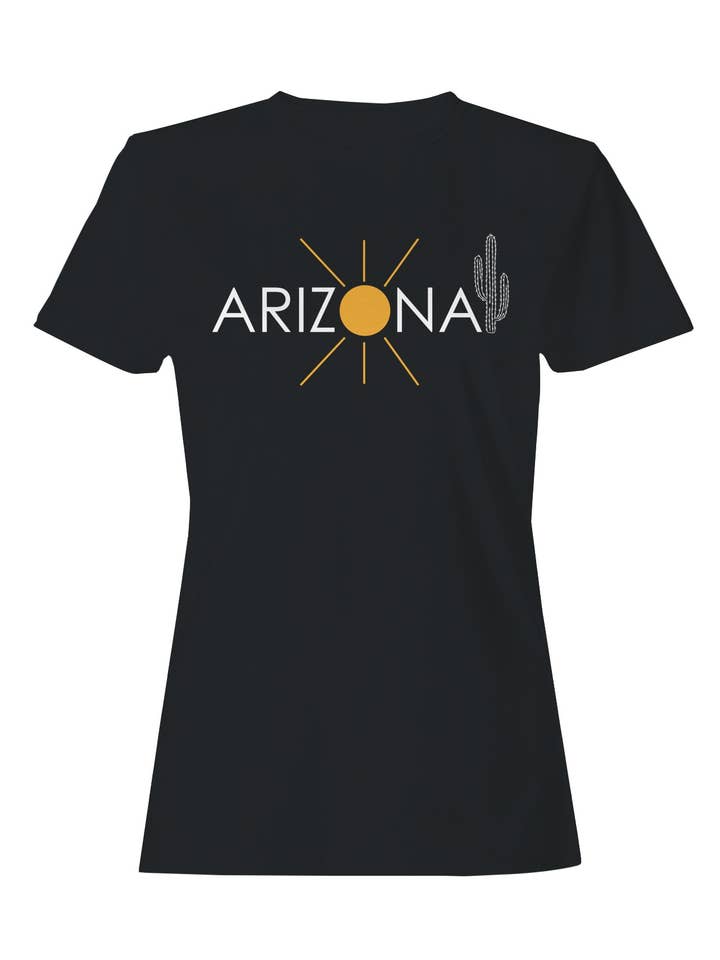 Arizona Sonne Kaktus Damen T-Shirt für den Großhandel von TShirtGuys.com