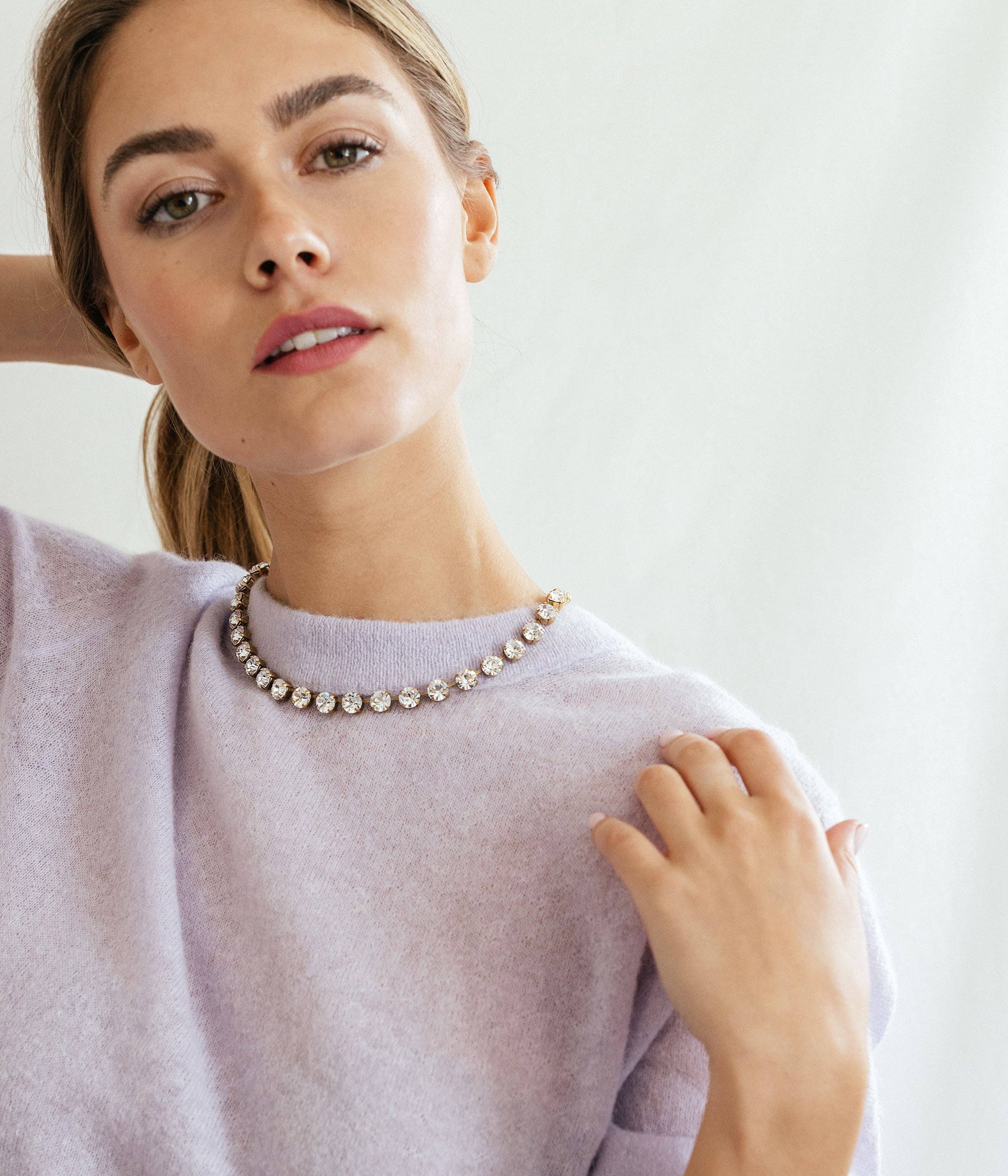 Crystal Arista Schiebekette in Kristall für den Großhandel auf Faire6