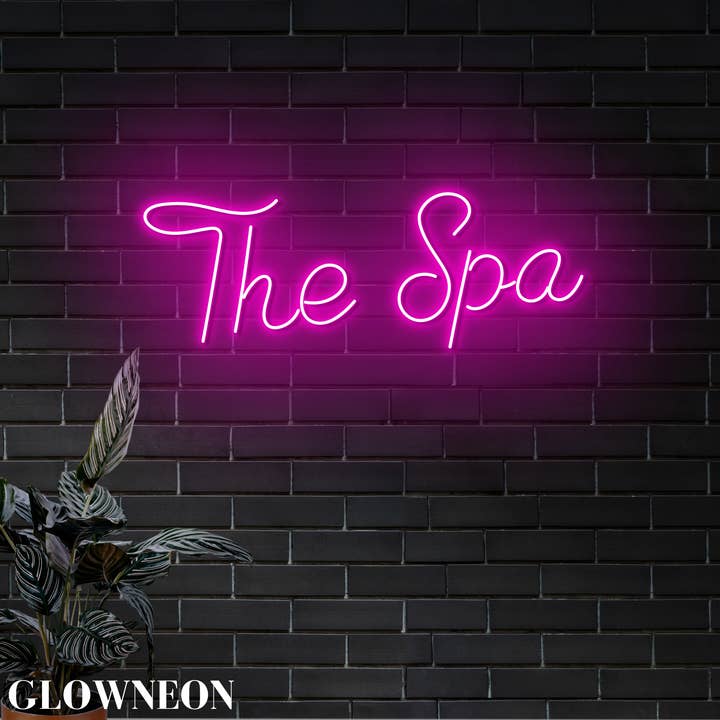 The Spa Wall Led Light, Beauty Spa and Salon Neon Open Sign for wholesale by Glow Neon
