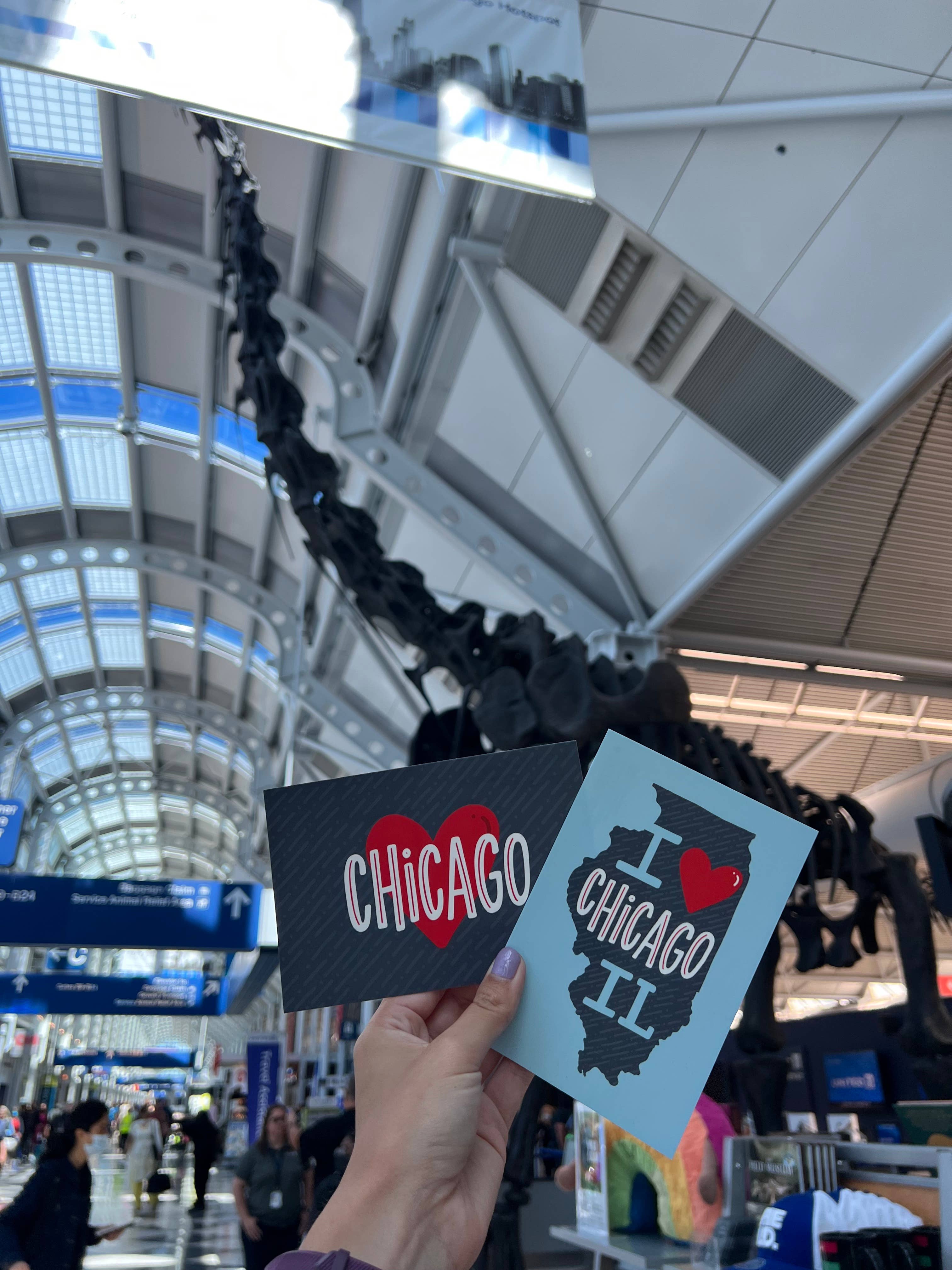 Lettering Works - Vente Cartes postales - Carte postale I Heart Chicago IL3