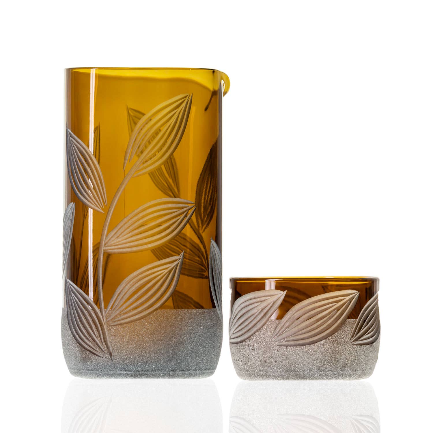 Rolf Glass – Jarro por atacado – Jarro de 13oz e Mini Sipper de 2” Twice Around Citrus Garden10