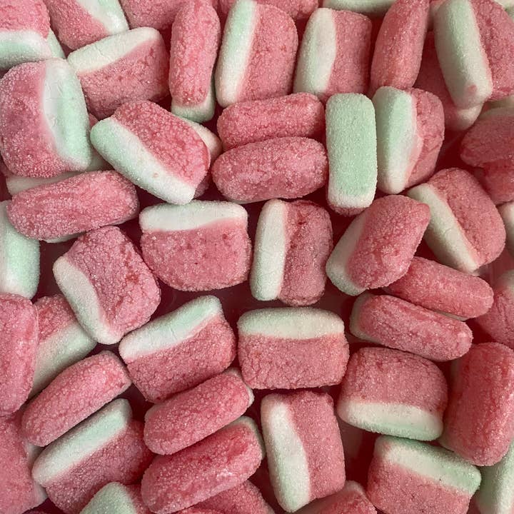 Fizzy Watermelon Slices 4 Pieces - Freeze Dried Sweets for wholesale by Freeze Dried Sweets