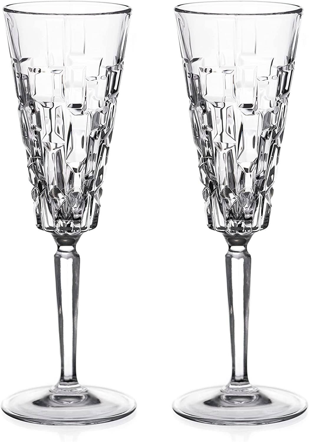 DIAMANTE – wholesale Champagne flute – Diamante Crystal Champagne Prosecco Flutes - 'quartz' - Pre1