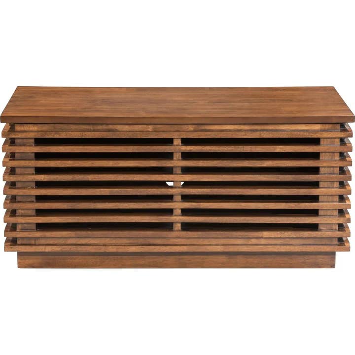 LOOMLAN - Wholesale Console Table - Linea Narrow Entertainment Stand Walnut