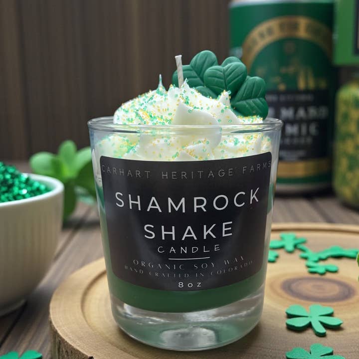 Shamrock Shake Candle for wholesale by Carhart Heritage Farms