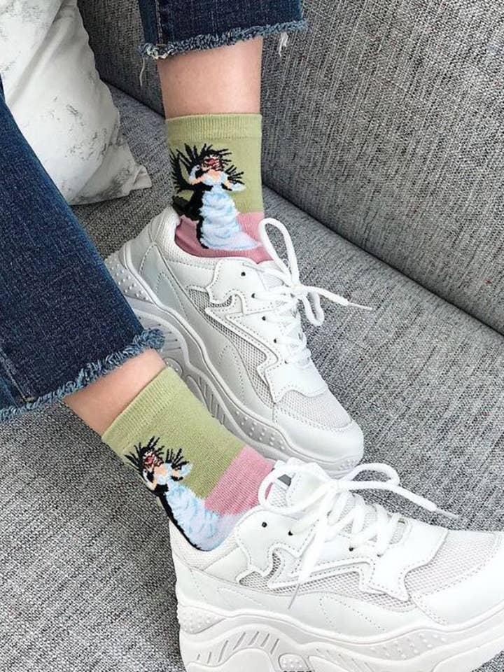 Famous Painting Crew Length Socks for wholesale on Faire5