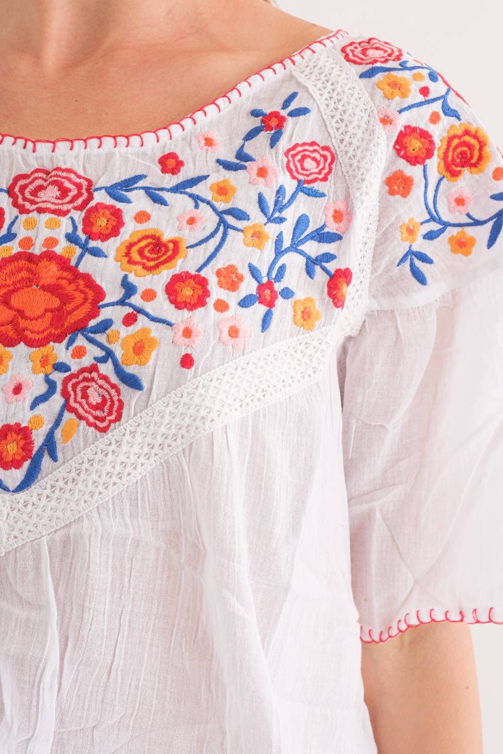 Raj Trading & Imports (USA) Inc. - Wholesale Blouse - Women's - Lola Embroidered Top2