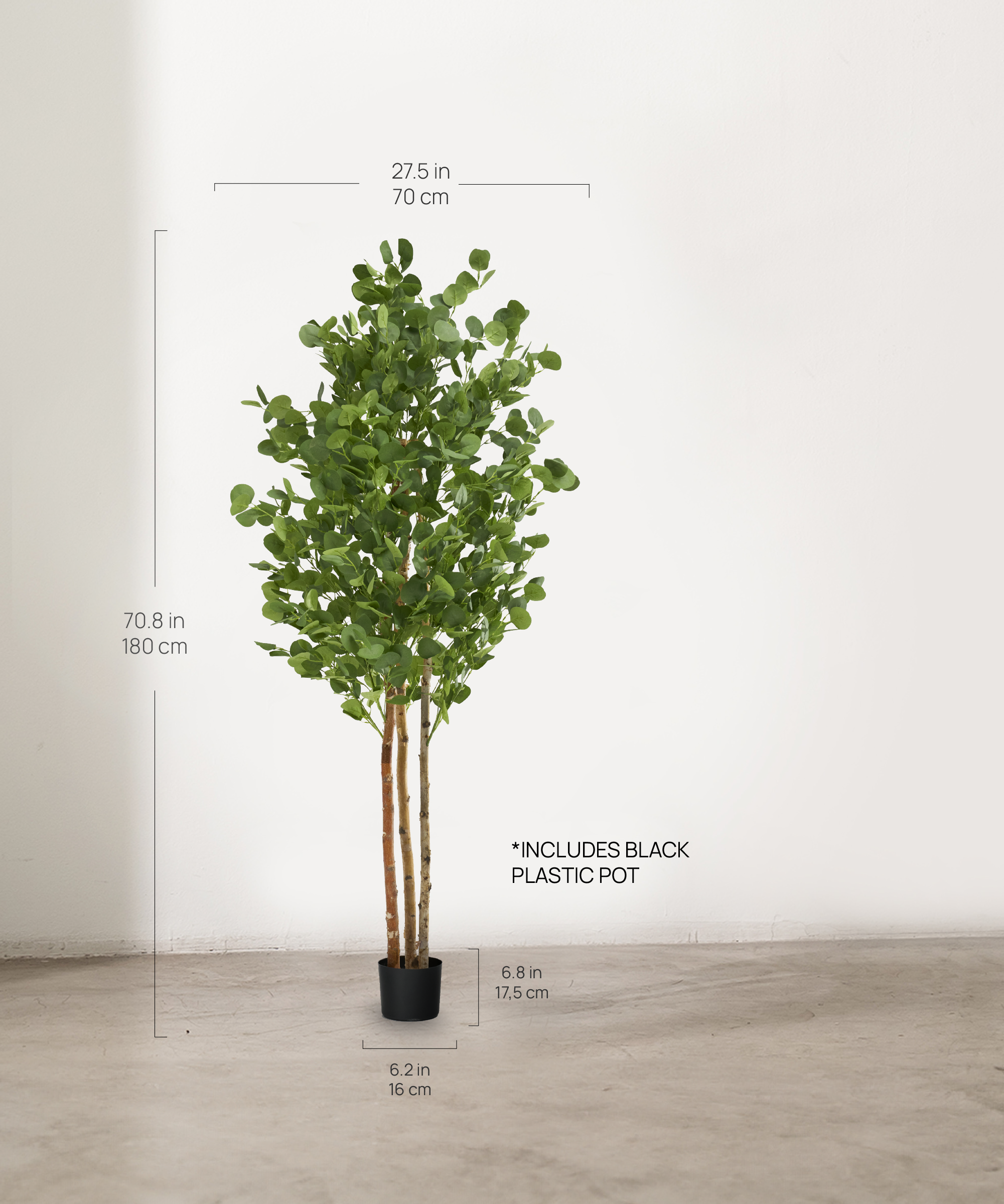 Maia Shop - Vente Plantes artificielles - Eucalyptus Artificiel 180 cm4