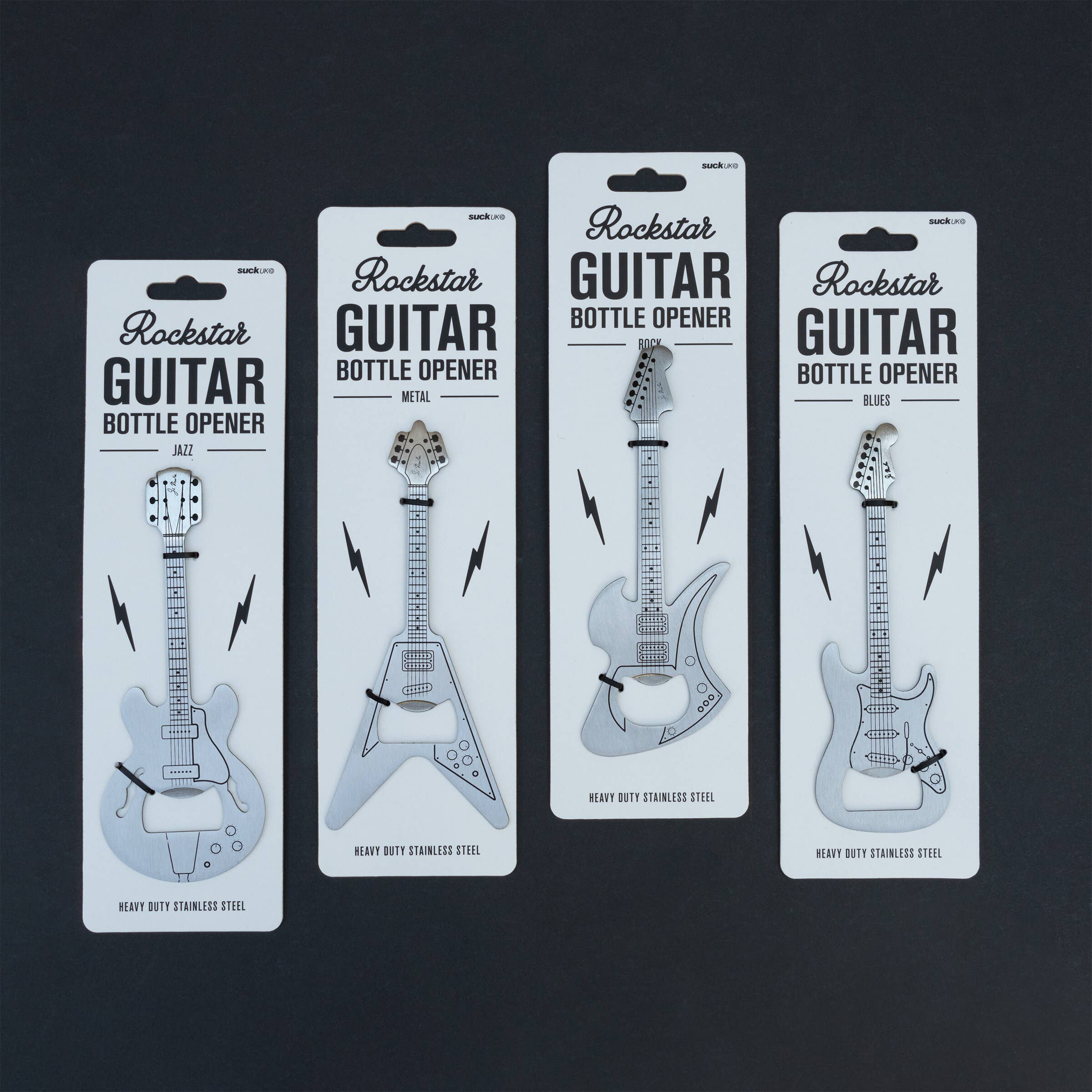 SUCK UK Ltd - USA - Wholesale Bottle/Wine Opener - Guitar Bottle Opener ROCK1