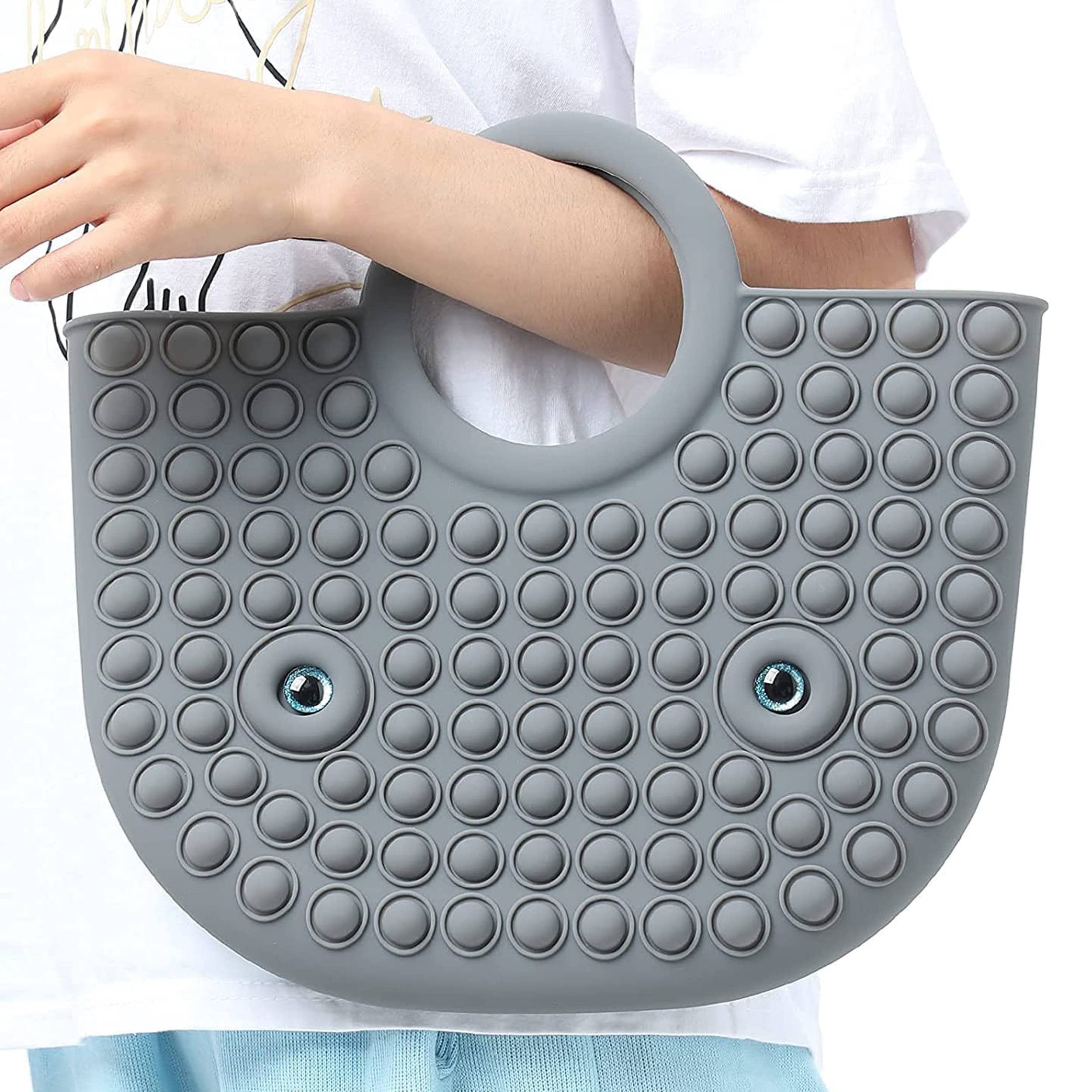 JSBlueRidge Toys – Engroshandel Tote bag - Dame – Multi Purpose Pop It Fidget Indkøbstasker4