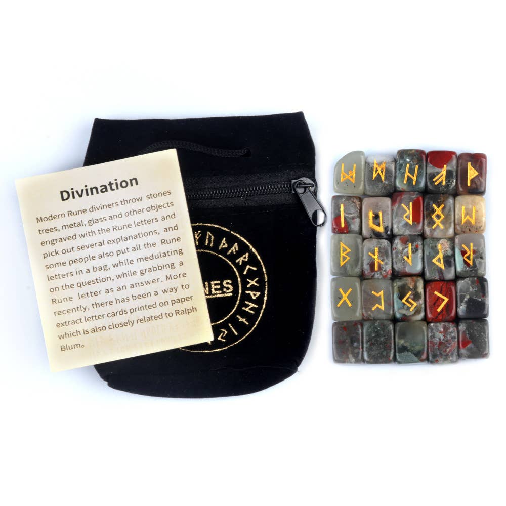 Gemcohub - Vente Pierre et cristal de spiritualité - Pierres de rune en agate naturelle et cristal10