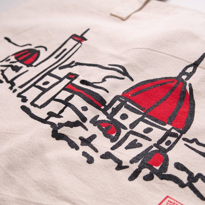 Canvas Zippered Book Tote for wholesale by Wish You Were Here, Dear