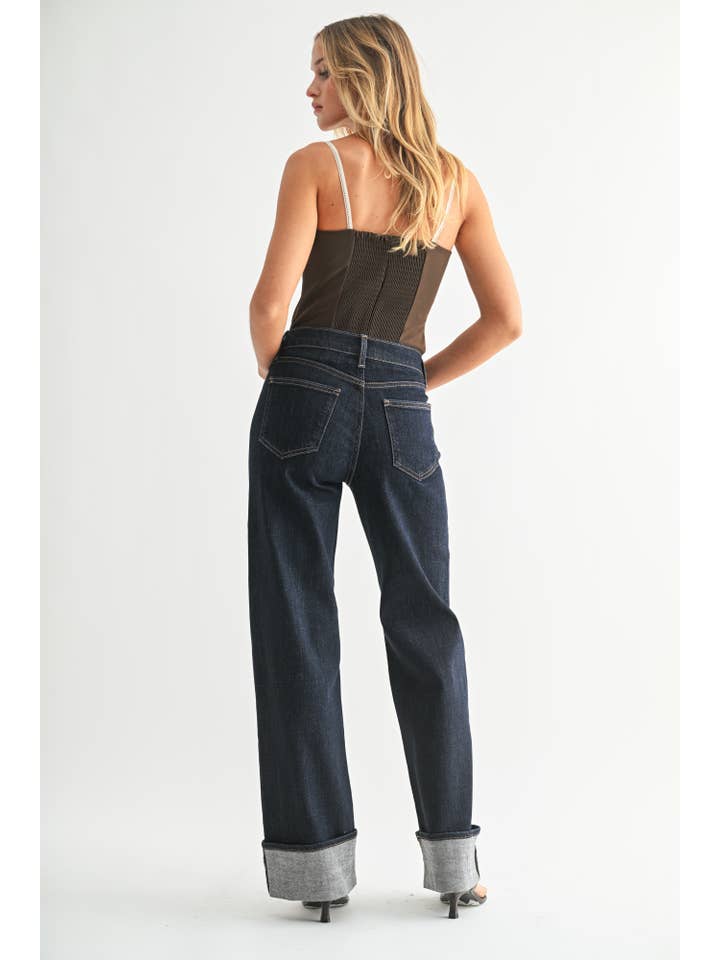 JBD - Wholesale Jeans - Women's - DP854 - SUP - Cuffed Wide Leg3