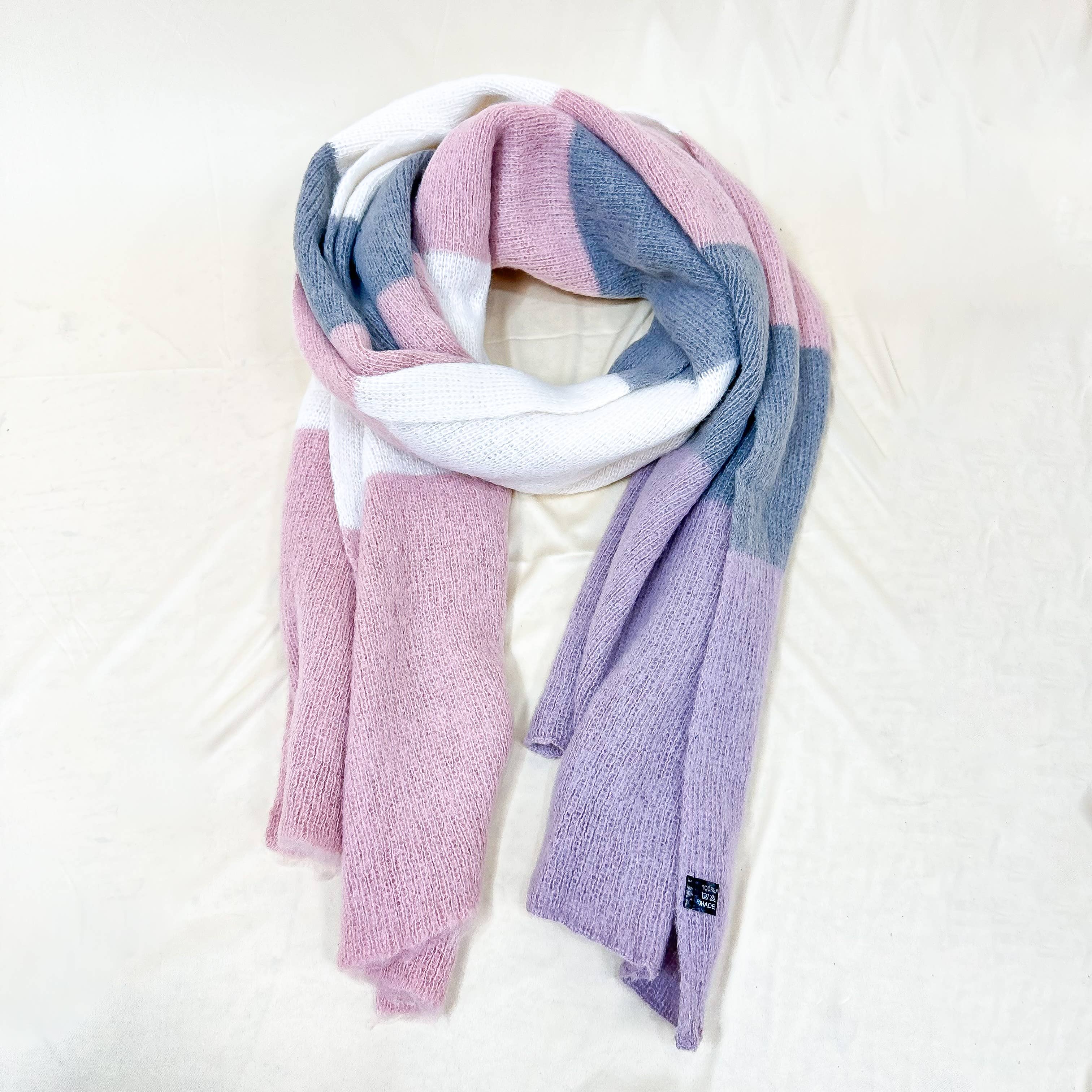 Karma Nepal Crafts – wholesale Scarf – Women's – Plaid Long Cashmere Feel Scarves7