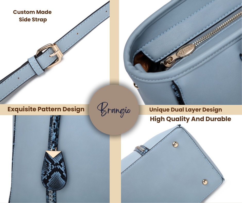 Brangio (Italy) Company Inc. - Wholesale Tote Bag - Women's - Brangio Sleek Serpentine Tote Bag10