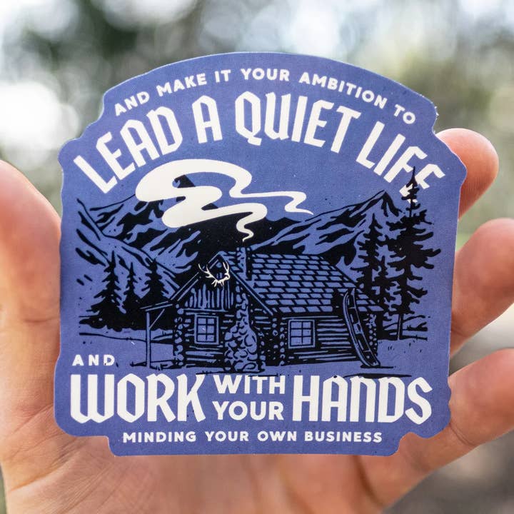 Live a Quiet Life Sticker for wholesale by Tugboat Jack LLC