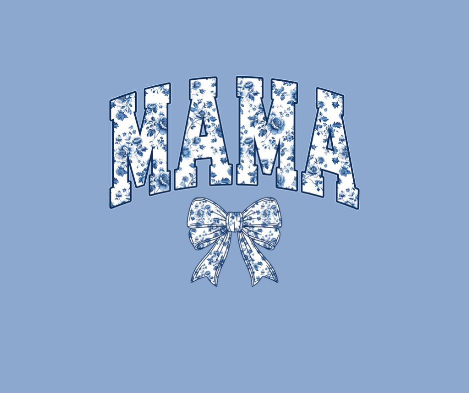 LA Koozie Company - Wholesale Drink Huggers & Koozies - *MAMA-BLUE JACOBEAN (TALL ONLY)0