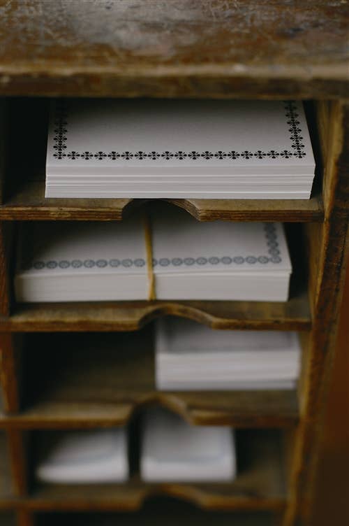 Japacolle — Japan Collections | See Latest News in "About" - Wholesale Stationery/Notecard Set - KRSK Letterpress Memo Cards Dark Blue1