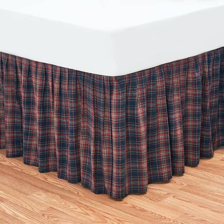 SALE Gibson Plaid Queen Bed Skirt for wholesale by C&F Home