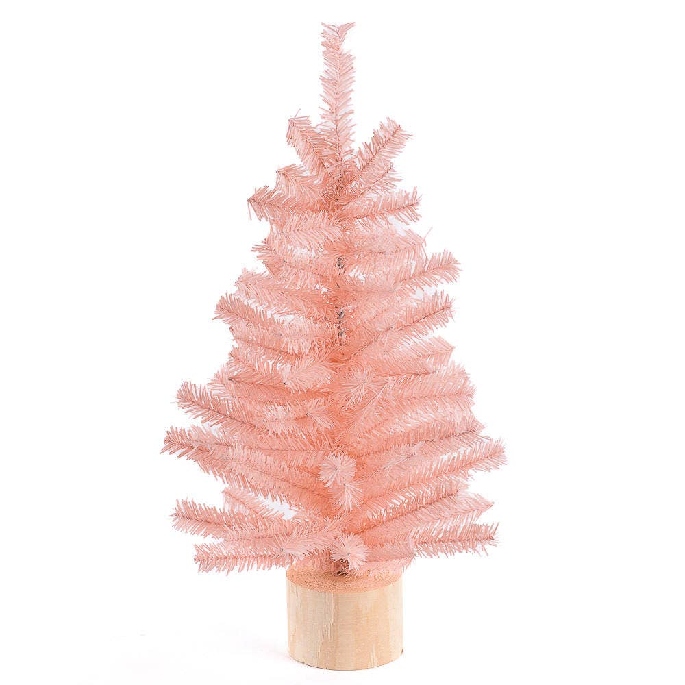 Factory Direct Craft - Wholesale Artificial Christmas Tree - 15" Designer Pink Small Artificial Pine Tree7