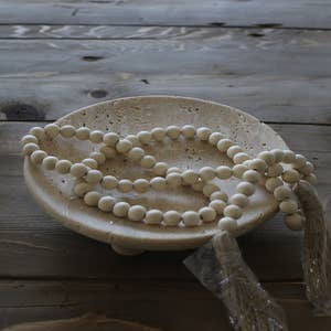 Col House Designs - Wholesale Distressed Wooden Bead Garland With