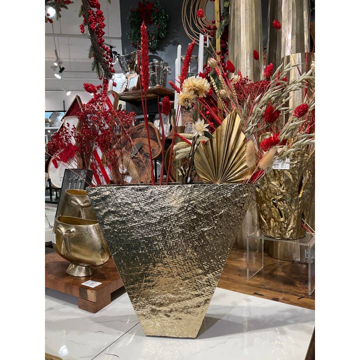 India Handicrafts Inc - Wholesale Vase - Gold Vase3