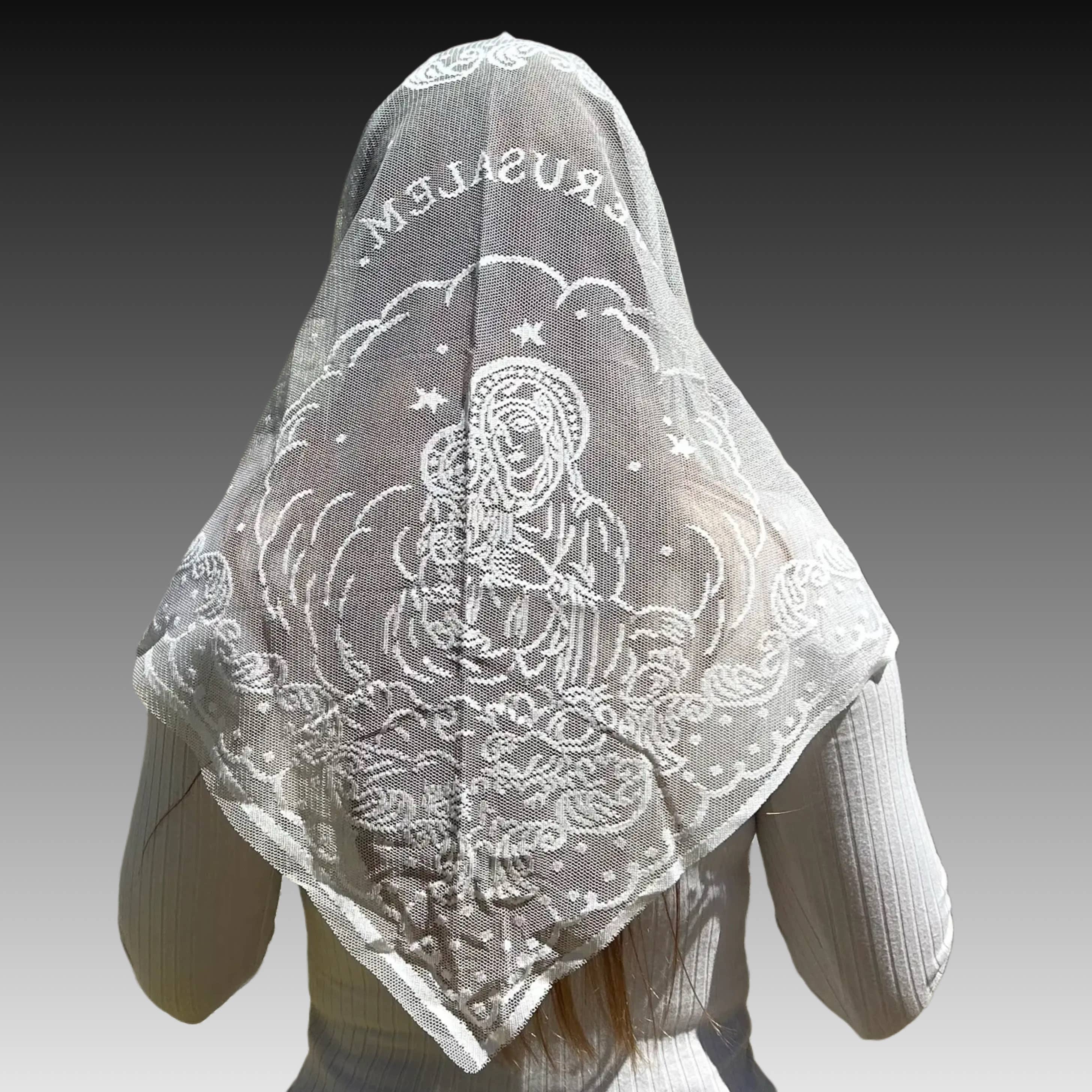 Oremus Mercy - Wholesale Veil - Women's - Veil ~ Jerusalem - WHITE 3