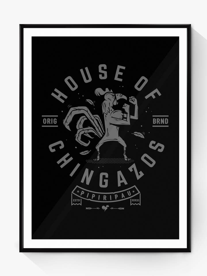 House of Chingazos Blk (Print) for wholesale by Pipiripau