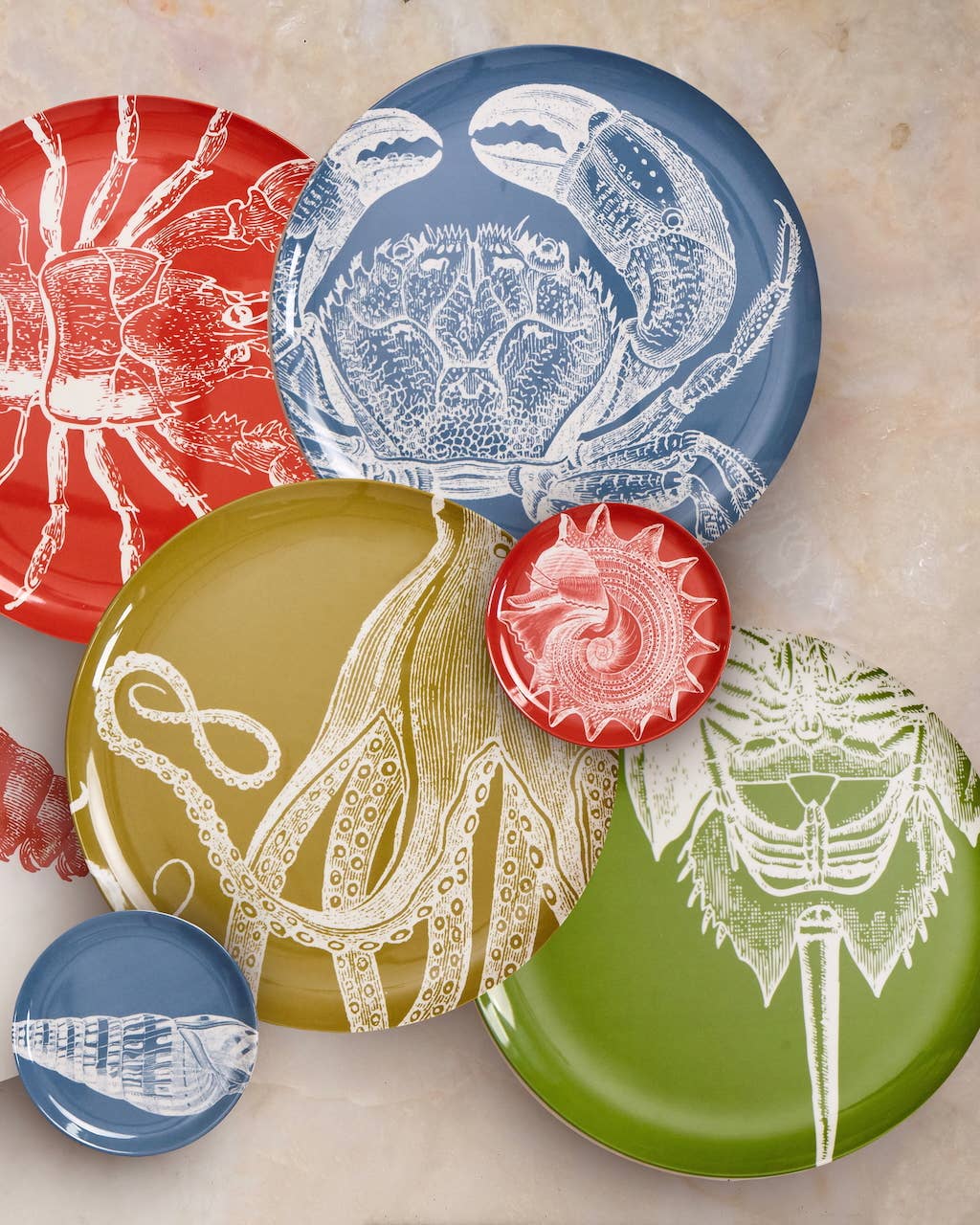 THOMASPAUL – Base de copos por atacado – Conjunto de 4 porta-copos temática vida marinha7