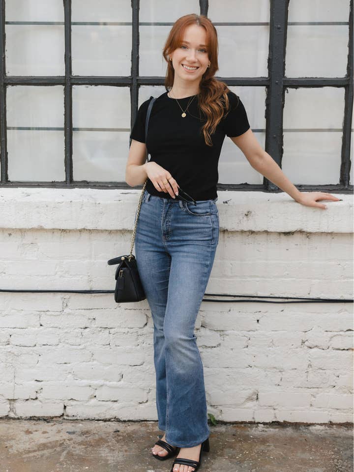 ELIETIAN – wholesale Knit top – Women's – Short Sleeve Waist Length Top45