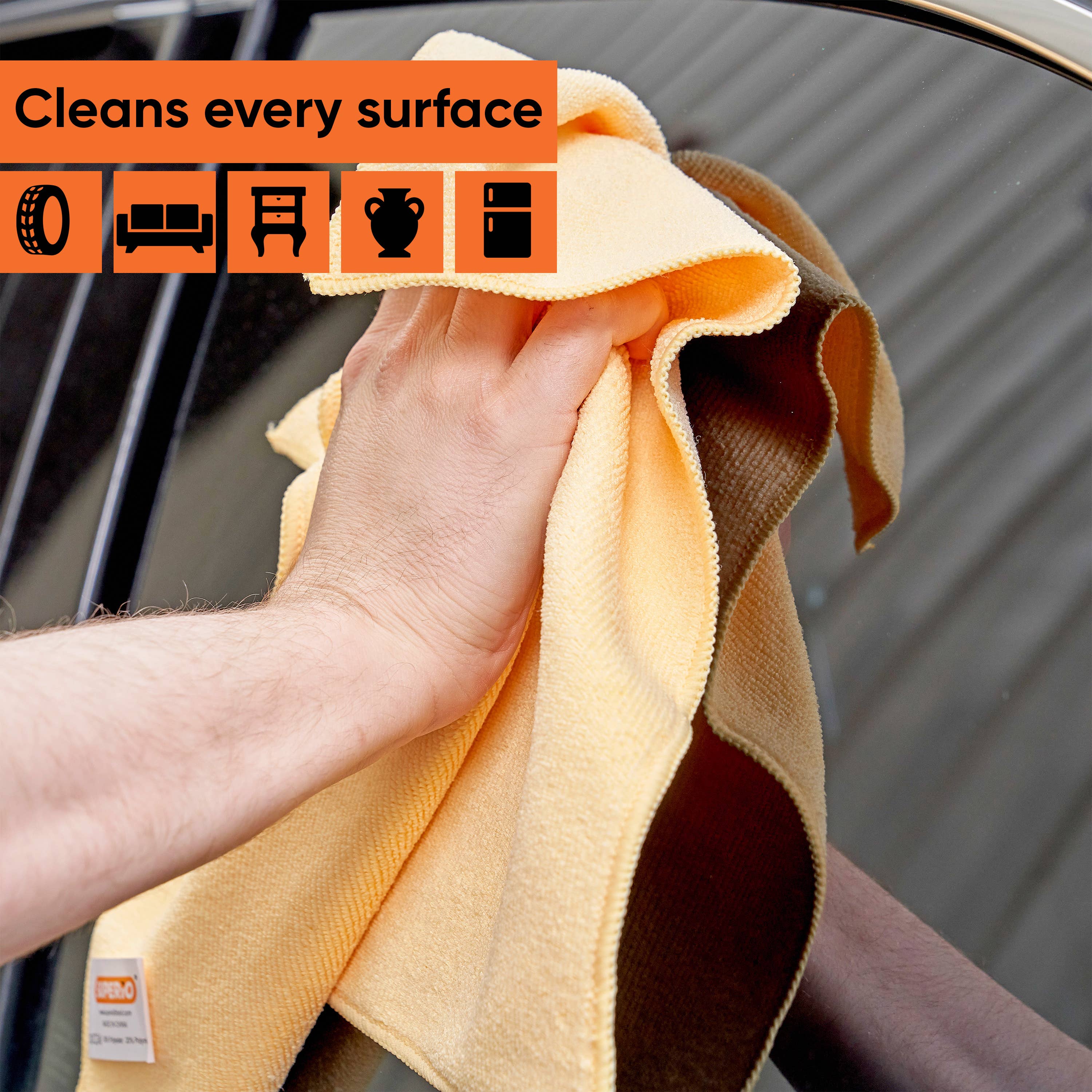Superio Brand - Wholesale Cleaning Cloth - Fine Microfiber All Purpose Cleaning Cloth, Multi Use - CS2