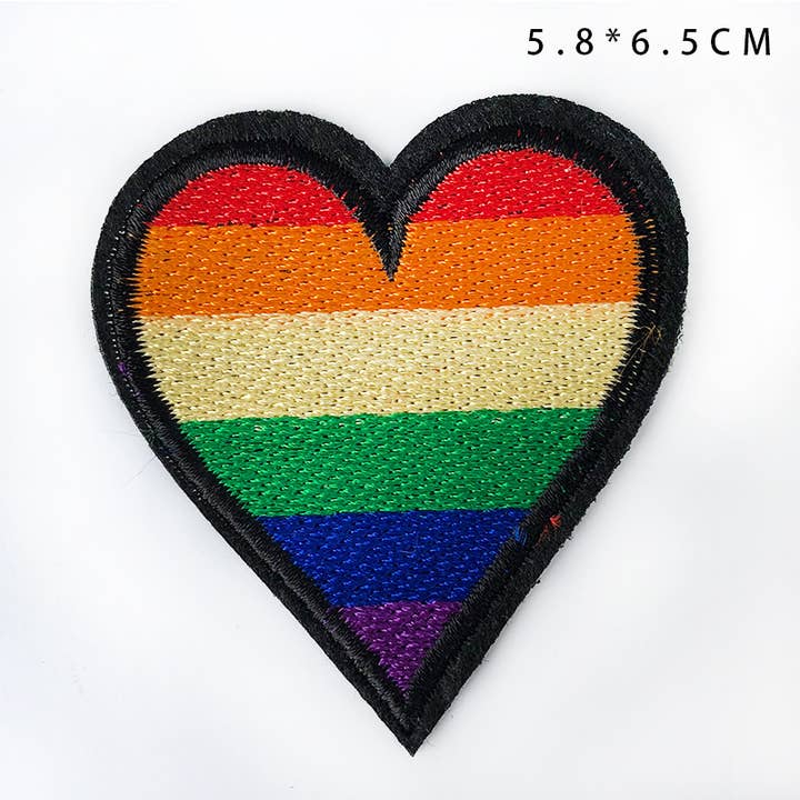 UNISHE - Wholesale Patch - LGBT Style Rainbow Embroidered Fabric DIY Iron on Patches8