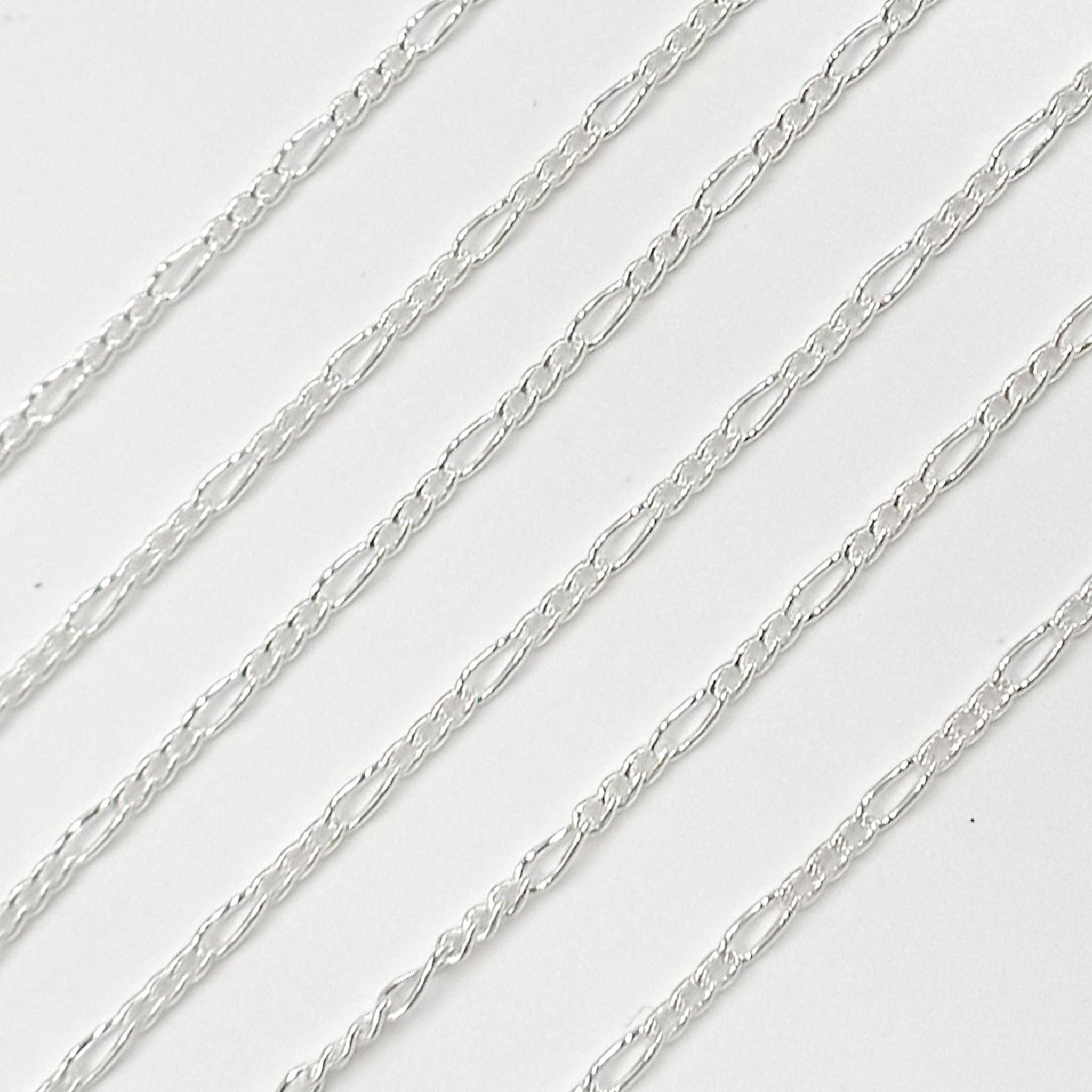 Jewels & Chains - Wholesale Craft Supplies - 2031CSS. Sterling Silver Figaro Chain3