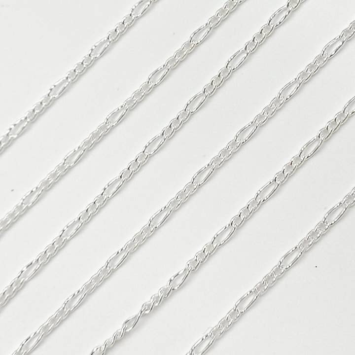 Jewels & Chains - Wholesale Craft Supplies - 2031CSS. Sterling Silver Figaro Chain3